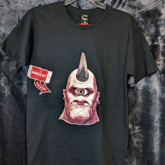 Moving Eye T-shirt -  Black - Cyclops - NWT - Picture 1 of 5